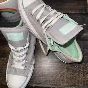 Converse Gray and Mint. Women’s size 10